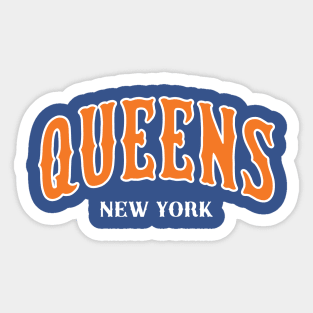 Queens 'New York' Baseball Fan: Represent Your Borough T-Shirt T-Shirt T-Shirt Sticker